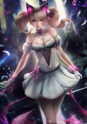 dva白色女裙4k手机壁纸竖屏