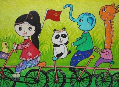 低碳环保     儿童画