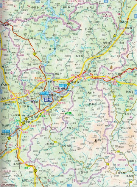 赣县地图