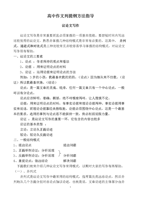 作文提纲示例大全 作文提纲范文样本 作文开头照片 作文列提纲的格式