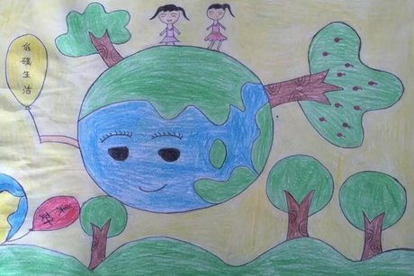 幼儿地球环保画 保护地球幼儿画 我爱地球环保主题画 环保小卫士绘画