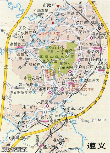 遵义市地图