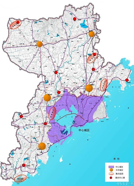 青岛市城市电子矢量地图