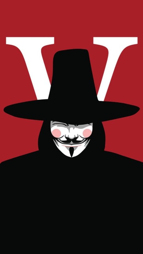 创意 v字仇杀发光 面具
