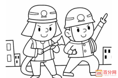 消防安全图画 消防主题的绘画 消防安全简笔画 消防安全宣传画儿童画