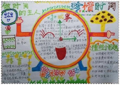 关于间珍惜时间的手抄报