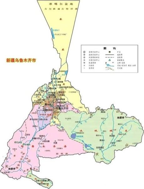 新疆乌鲁木齐交通地图最新版