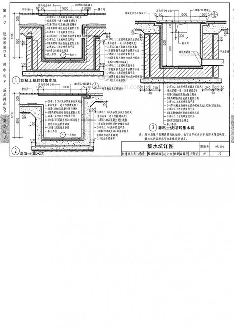 [排水沟图集] 07j306排水沟图集