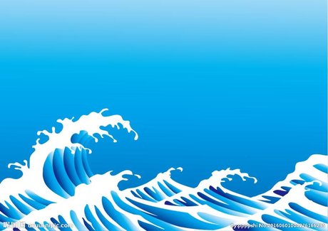 海浪漫画画法 360图片