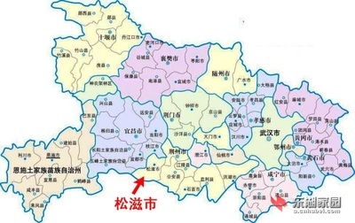 湖北松滋地图