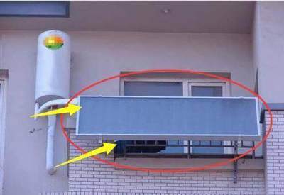 壁挂式太阳能热水器安装图