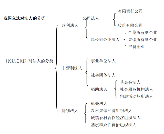 我国法人的分类