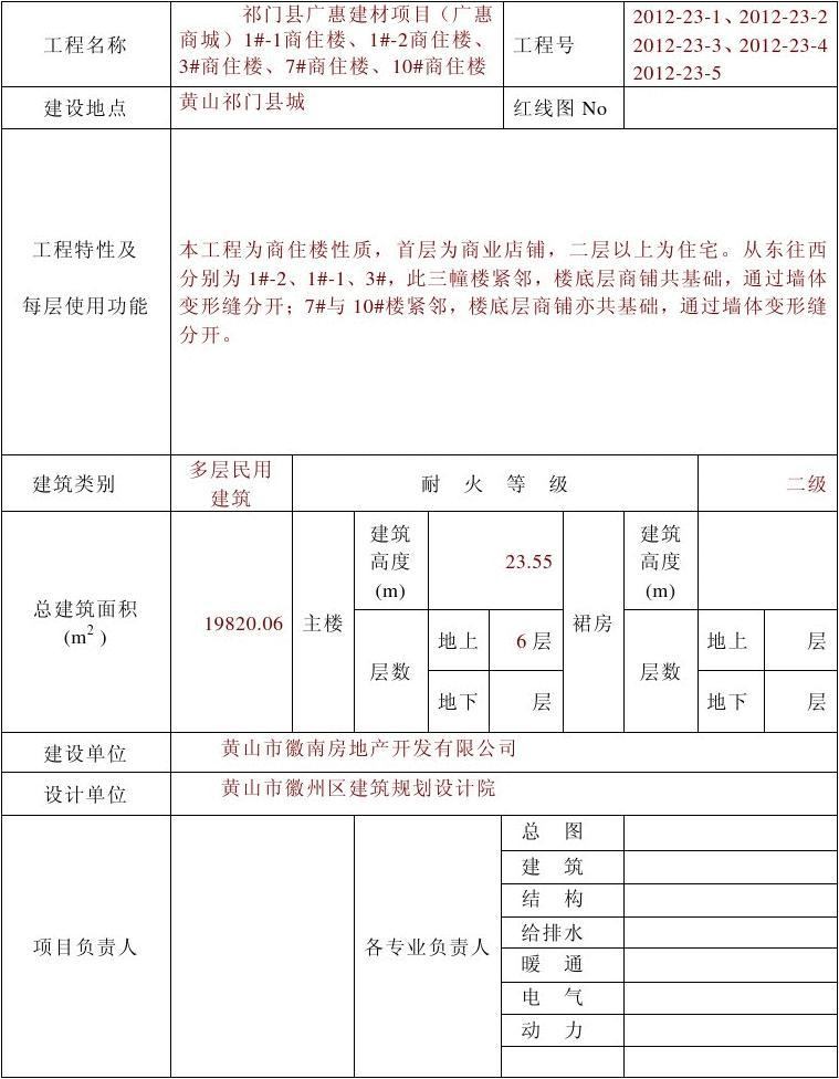 装修工程概况