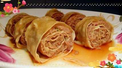 肉卷豆皮的做法大全家常