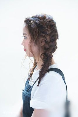 森系双马尾编发