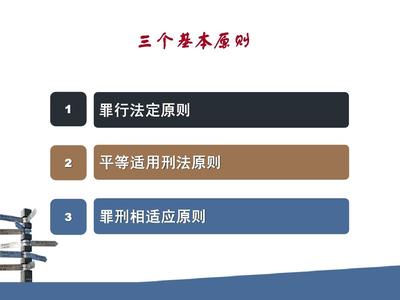 刑法适用原则