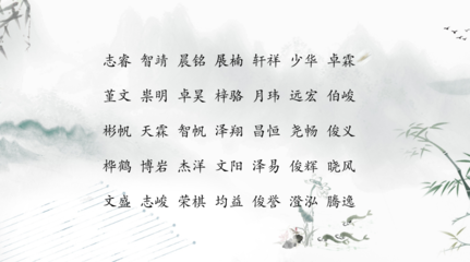 唐诗取名女孩名字