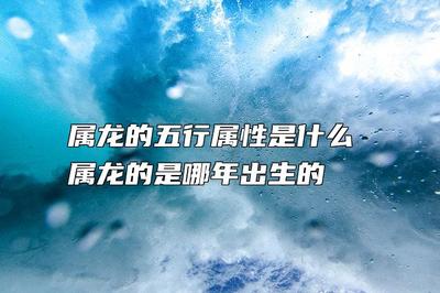 属龙哪年生