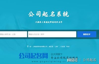 公司起名系统