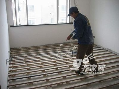 地板铺 龙骨 直铺
