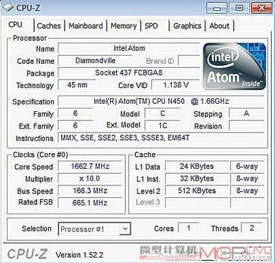 atom n450是多少位,N455处理器是多