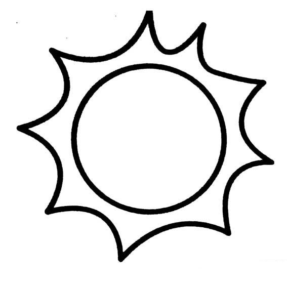 太阳画法简体图片