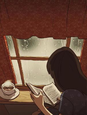 下雨天看书作文怎么写