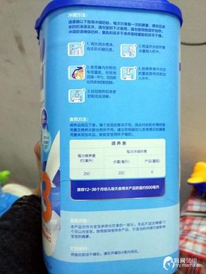 正常奶粉挂壁图片