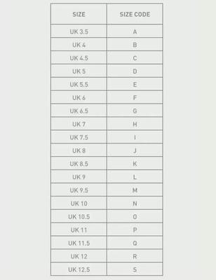 uk7等于中国多少码