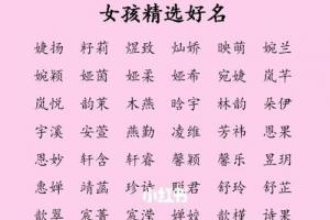 叫什么名字最好听