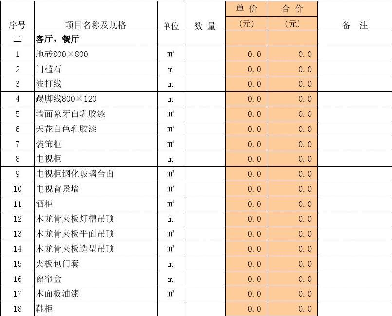 做装修预算