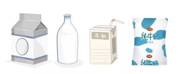 纸袋纯牛奶和塑料袋