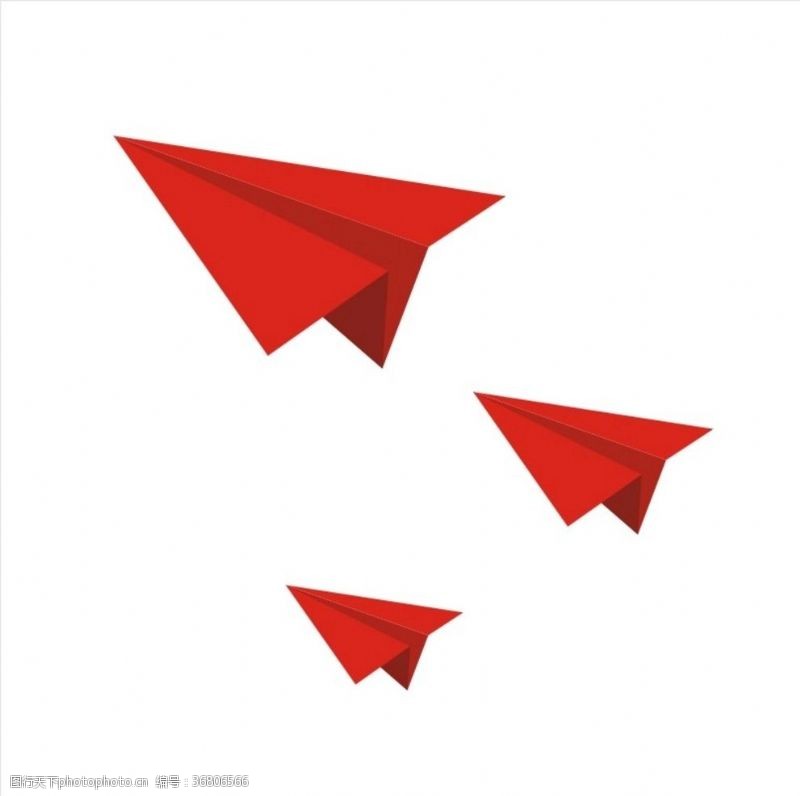 红色纸飞机视频素材下载
