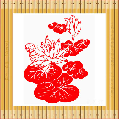 橱柜剪纸贴画