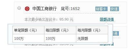 工行余额宝限额是多少