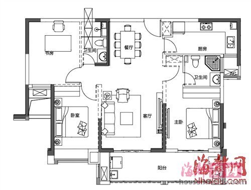 主卧门对着厨房门怎么办