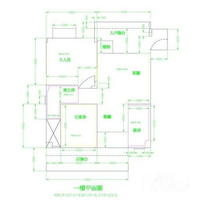 厨房墙体面积怎么计算公式