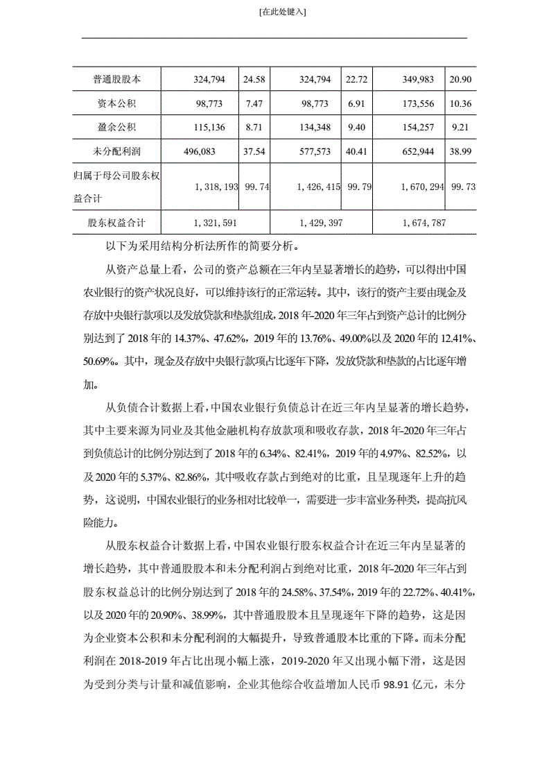 农业银行背景分析材料怎么写