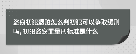 初犯盗窃怎么争取缓刑