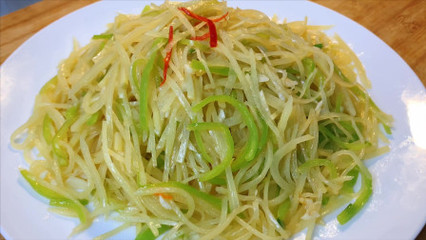 青椒土豆丝怎么做好吃