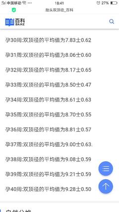 一个月双顶径能长多少