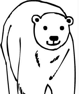 北极熊简笔画宝宝图片