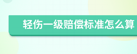 轻伤一级的赔偿标准