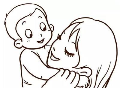 爸爸妈妈宝宝简笔画