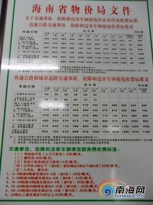 海南省律师收费标准