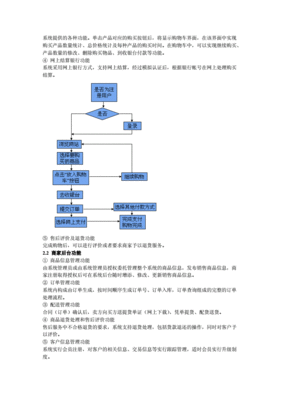 购物系统软件需求分析