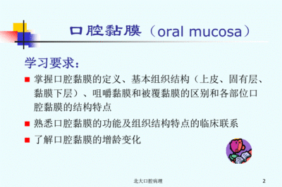 口腔黏膜调查表