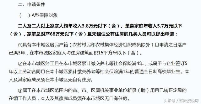 怎么申请公租房申请条件