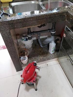 改造厨房下水道不用了