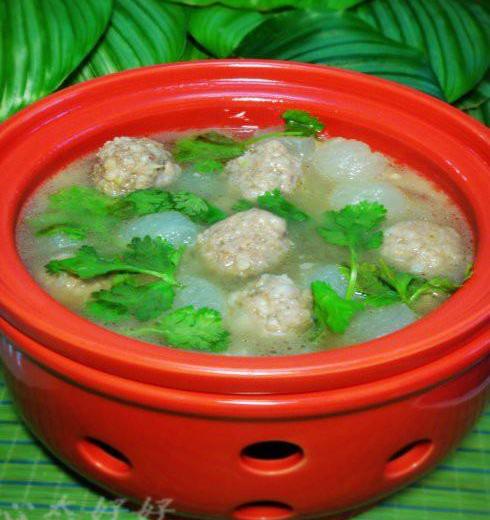 羊肉汆丸子的制作方法